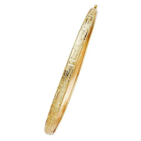 14K Yellow Gold 5mm Flexible Bangle