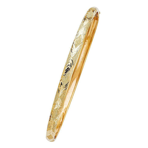 14K Yellow Gold 5mm Flexible Bangle