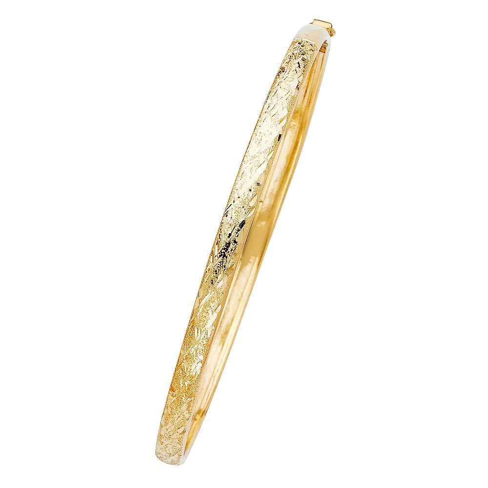 14K Yellow Gold 5mm Flexible Bangle