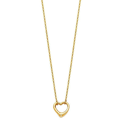 14K Yellow Single Floating Necklace