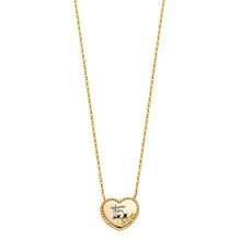 Load image into Gallery viewer, 14K TwoTone Sweet 15 Necklace
