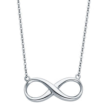 Load image into Gallery viewer, 14K White Infinity Necklace