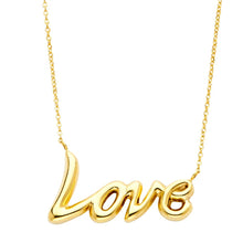 Load image into Gallery viewer, 14K Yellow Love Necklace