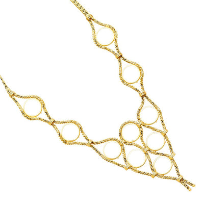 14K Yellow 2.5 Pesos (10 piece) Bola Necklace