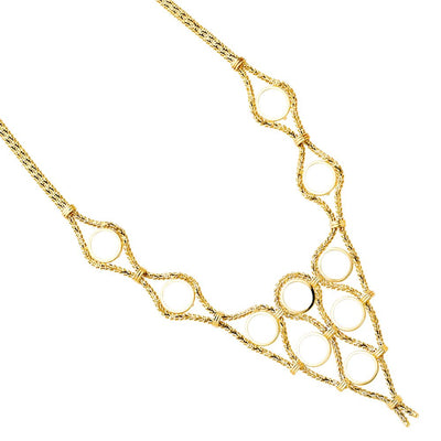 14K Yellow 2 Pesos (10 piece) Bola Necklace