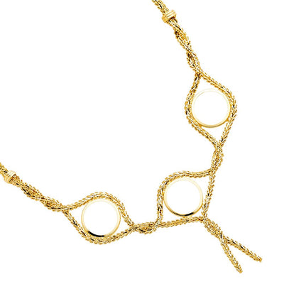 14K Yellow 2.5 Pesos (3 piece) Bola Necklace