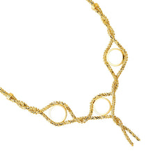 Load image into Gallery viewer, 14K Yellow 2 Pesos (3 piece) Bola Necklace