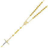 14K Yellow 6mm Ball Rosary Necklace
