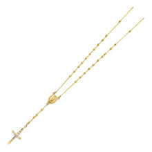 Load image into Gallery viewer, 14K Yellow 3mm Ball Rosary Necklace