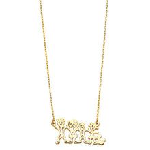Load image into Gallery viewer, 14K Yellow Our Family Necklace