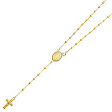Load image into Gallery viewer, 14K Yellow 2.5mm Ball Rosary Necklace