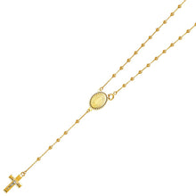 Load image into Gallery viewer, 14K Yellow 2.5mm Beads Ball Rosary Necklace