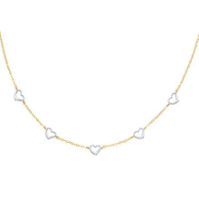 Load image into Gallery viewer, 14K TwoTone Hollow Necklace
