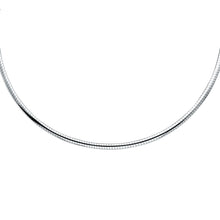Load image into Gallery viewer, 14K TwoTone 2mm Yellow and White Reversible Omega Necklace