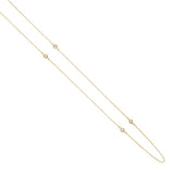 14K Yellow CZ Bazel by the Yard Necklace