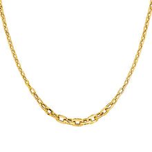 Load image into Gallery viewer, 14K Yellow Fancy Graduated Hollow Necklace