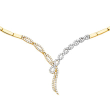 Load image into Gallery viewer, 14K Yellow Fancy CZ Necklace Or Set