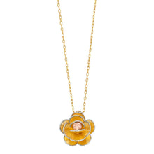 Load image into Gallery viewer, 14K Yellow Flower Light Chain Necklace