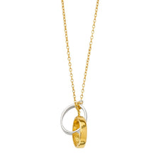 Load image into Gallery viewer, 14K Twotone Light Chain with Eternity Necklace