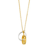 14K Twotone Light Chain with Eternity Necklace