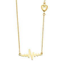 Load image into Gallery viewer, 14K Yellow Heartbeat Chain Necklace