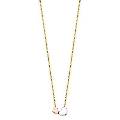 14K Tricolor Necklace