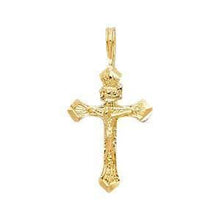 Load image into Gallery viewer, 14K Gold 11mm Crucifix Religious Pendant - silverdepot