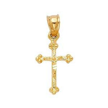 Load image into Gallery viewer, 14K Yellow Gold 9mm Crucifix Religious Pendant