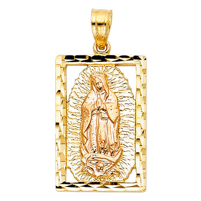 14K Twotone OUR LADY OF GUADALUPE PENDANT
