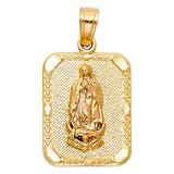 14K Yellow OUR LADY OF GUADALUPE PENDANT