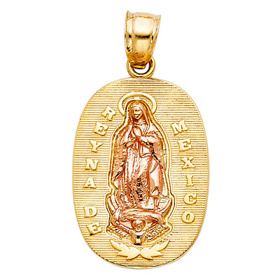 14K Twotone OUR LADY OF GUADALUPE PENDANT