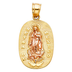14K Twotone OUR LADY OF GUADALUPE PENDANT