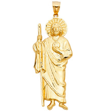 Load image into Gallery viewer, 14K Yellow Gold Jesus Religious Pendant