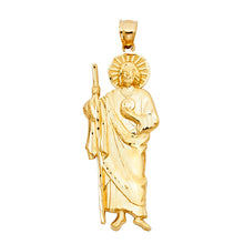 Load image into Gallery viewer, 14K Yellow Gold Jesus Religious Pendant