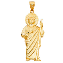 Load image into Gallery viewer, 14K Yellow Gold Jesus Religious Pendant