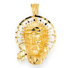 Load image into Gallery viewer, 14K Yellow Gold Jesus Pendant