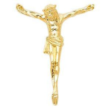 Load image into Gallery viewer, 14K Yellow Gold 26mm Religious Jesus Christ Body Pendant