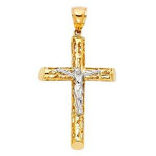 Load image into Gallery viewer, 14K Yellow Gold 32mm Religious Crucifix Pendant