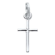 Load image into Gallery viewer, 14K White Gold Cross Religious Pendant