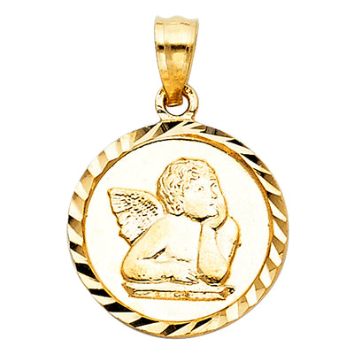 14K Yellow ANGEL PENDANT
