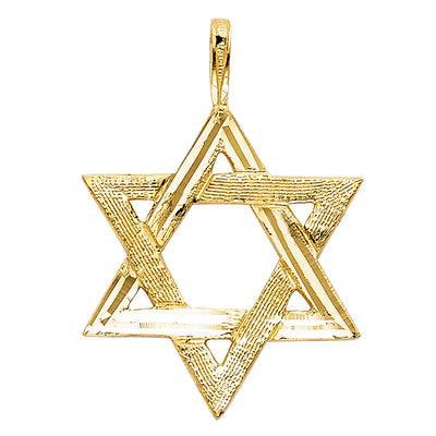 14K Yellow STAR OF DAVID PENDANT