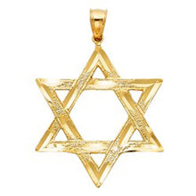 Load image into Gallery viewer, 14K Yellow Gold 33mm Star of David Pendant