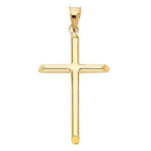 Load image into Gallery viewer, 14K Yellow Gold 20mm Classic Cross Religious Pendant