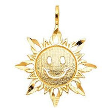 Load image into Gallery viewer, 14k Yellow Gold 20mm Sun Assorted Pendant