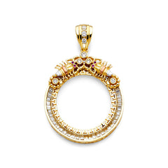 14K Yellow CZ SCORPION CZ Frame 29.6grams