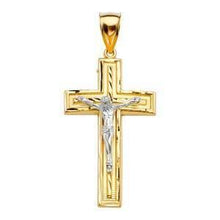 Load image into Gallery viewer, 14K Gold 26mm Crucifix Cross Pendant - silverdepot