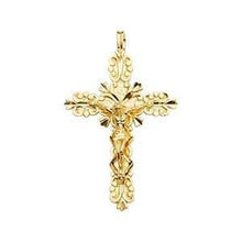 Load image into Gallery viewer, 14K Gold 24mm Crucifix Cross Pendant - silverdepot
