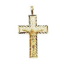 Load image into Gallery viewer, 14K Gold 19mm Crucifix Cross Pendant - silverdepot