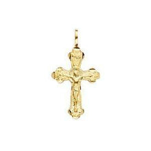 Load image into Gallery viewer, 14K Gold Two Tone 14mm Crucifix Cross Pendant - silverdepot