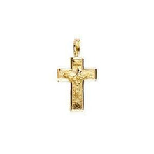 Load image into Gallery viewer, 14K Gold 10mm Crucifix Cross Pendant - silverdepot
